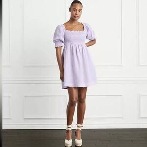 Hill House Athena Nap Dress Lavender Stripe Mini Dress